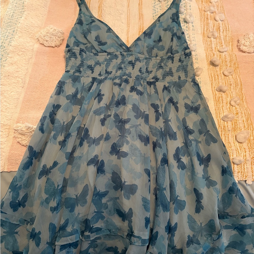 Urban Outfitters Light Blue Butterfly Dress